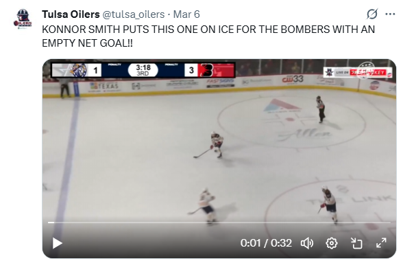 Tulsa Oilers - X Post - 2